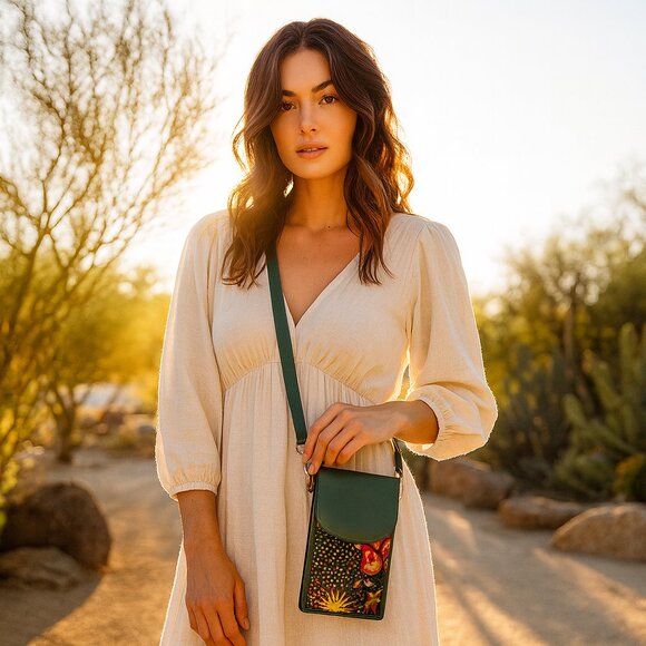 Printed Fabric Set–Trifold Wallet, Wristlet, Phone Wallet, Cosmetic& Coin Pouch - Picture 7 of 9